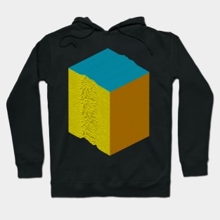 3D Colored Unknown Pleasures Inspired Graphic Design Artwork Hoodie